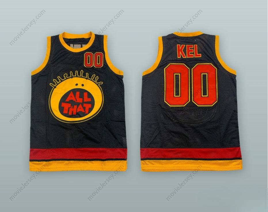PERSONALIZA Cualquier Nombre Número KEL MITCHELL 00 ALL THAT CAMISETA DE BALONCESTO Cosida Tallas S-6XL