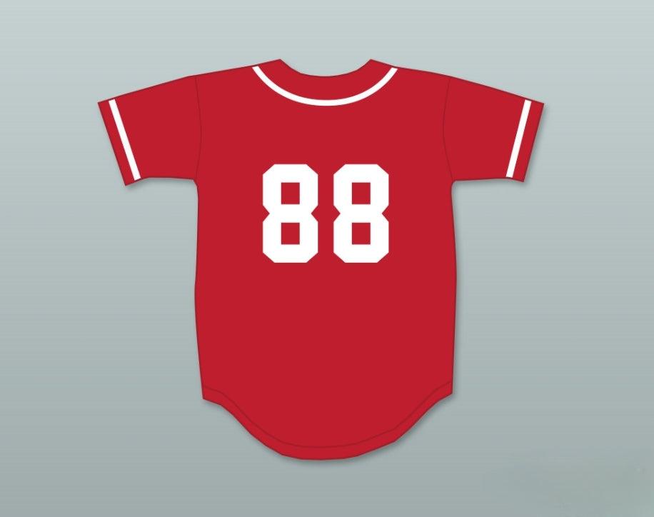 Camiseta de béisbol roja con número y nombre personalizados WILD PITCH 88, tallas S-6XL