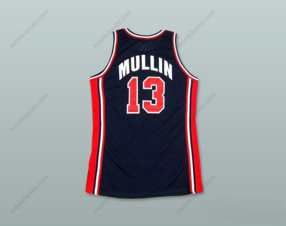 CAMISETA DE BALONCESTO PARA HOMBRE, PERSONALIZABLE CON NOMBRE Y NÚMERO, 1992 CHRIS MULLIN 13 USA, BORDADA, TALLAS S-6XL