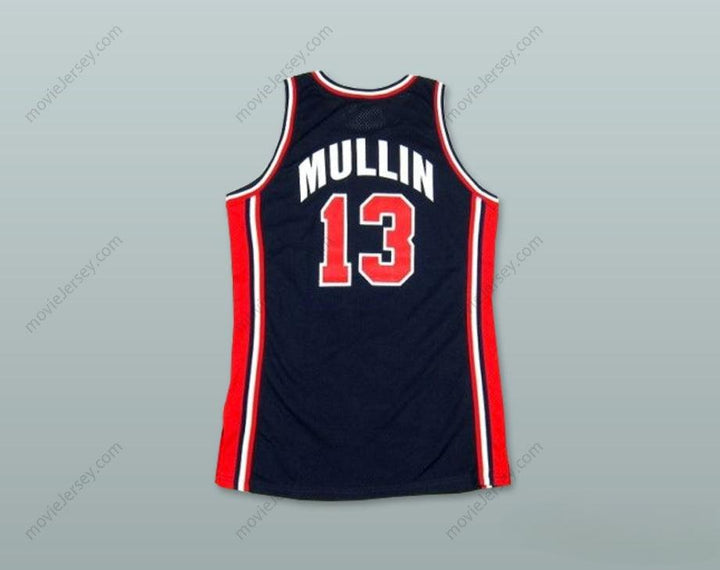 CAMISETA DE BALONCESTO PARA HOMBRE, PERSONALIZABLE CON NOMBRE Y NÚMERO, 1992 CHRIS MULLIN 13 USA, BORDADA, TALLAS S-6XL