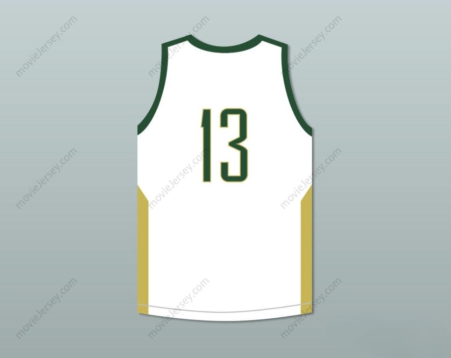 PERSONALIZA cualquier nombre y número BRANDON INGRAM 13 CAMISETA DE BALONCESTO BLANCA VIKINGS DE SECUNDARIA Cosido de la S-6XL
