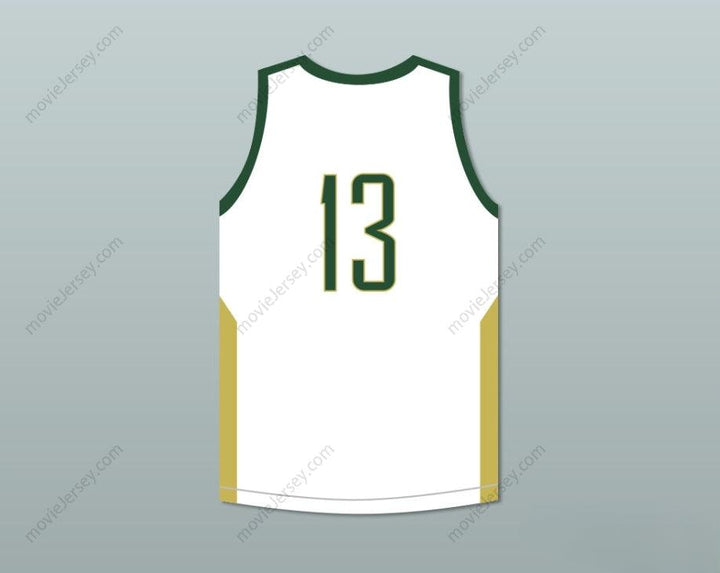 PERSONALIZA cualquier nombre y número BRANDON INGRAM 13 CAMISETA DE BALONCESTO BLANCA VIKINGS DE SECUNDARIA Cosido de la S-6XL