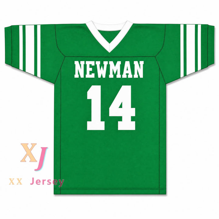 Isidore Newman High School 14 Football Jersey — green front view