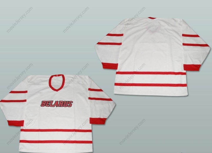 Camiseta de Hockey Personalizada con Nombre y Número del Equipo Nacional de Bielorrusia, Nuevo Modelo Cosido S-6XL