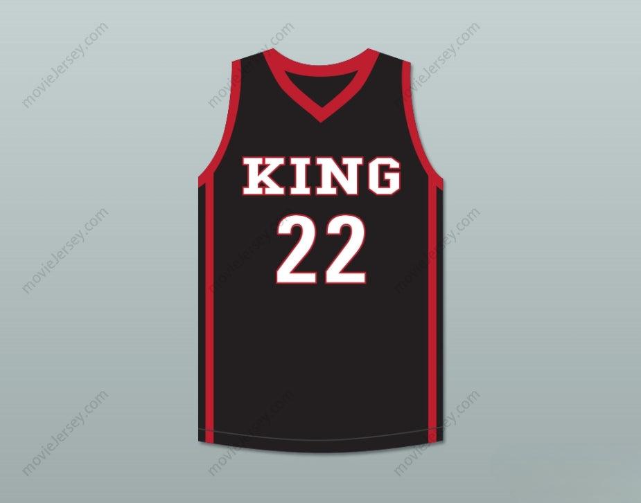CUSTOM ANY Name Number KAWHI LEONARD 22 MARTIN LUTHER KING HIGH SCHOOL  BLACK BASKETBALL JERSEY 5 Top Stitched S-6XL