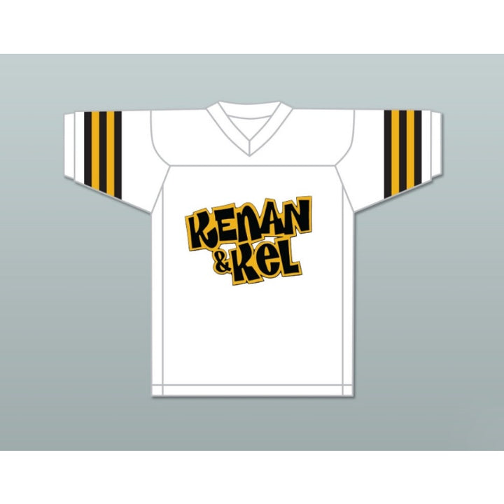 CUSTOM ANY Name Number KEL MITCHELL 2 KENAN KEL WHITE Football Jersey Top Stitched S-6XL