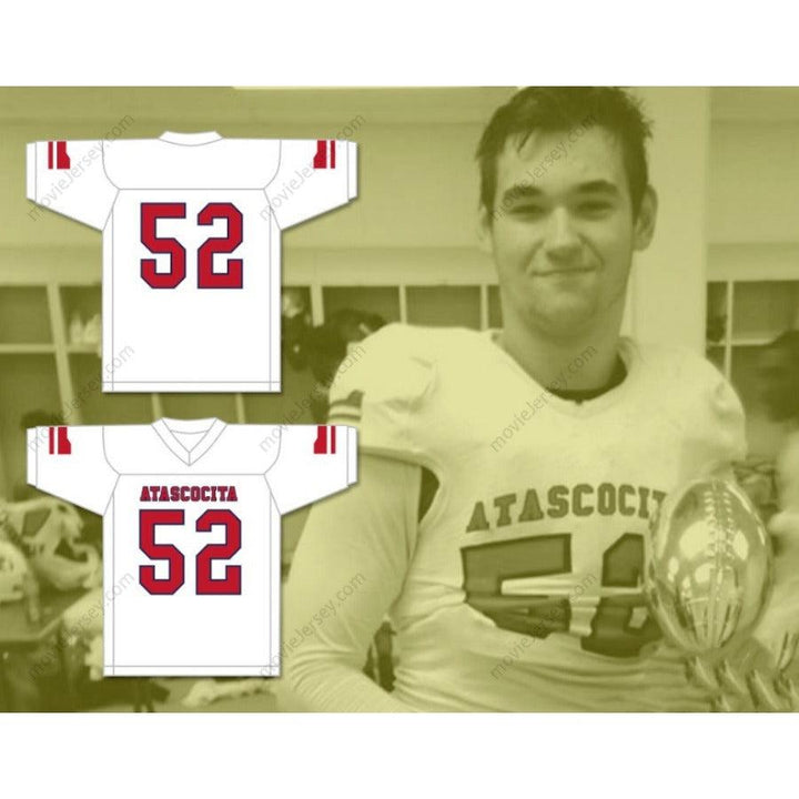 PERSONALIZA CUALQUIER Nombre Número SAM COSMI 52 ATASCOCITA HIGH SCHOOL Camiseta de fútbol Bordado S-6XL
