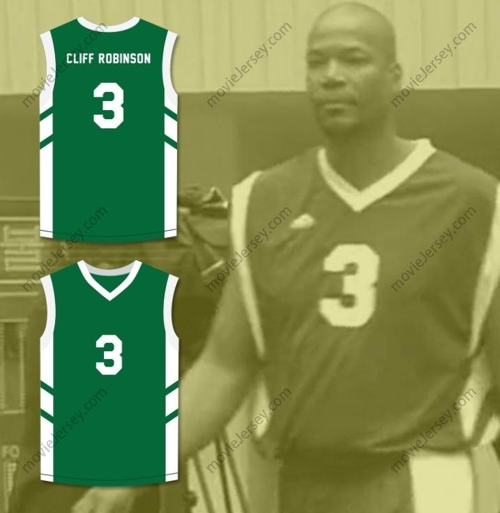 PERSONALIZA Cualquier Nombre Número CAMISETA DE BALONCESTO VERDE CLIFF ROBINSON 3 BIG BANG DE DENNIS RODMAN EN PYONGYANG Cosido de Primera Calidad S-6XL
