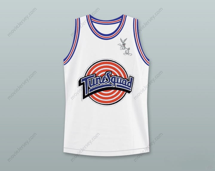 CAMISETA DE BALONCESTO SPACE JAM BUGS BUNNY 1 TUNE SQUAD CON PARCHE DE BUGS BUNNY, CON CUALQUIER NOMBRE Y NÚMERO, COSTURAS SUPERIORES, TALLAS S-6XL