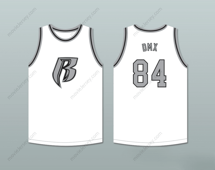 PERSONALIZA CUALQUIER Nombre Número DMX 84 ROUGH RYDERS JERSEY BALONCESTO BLANCO 1 Cosido S-6XL