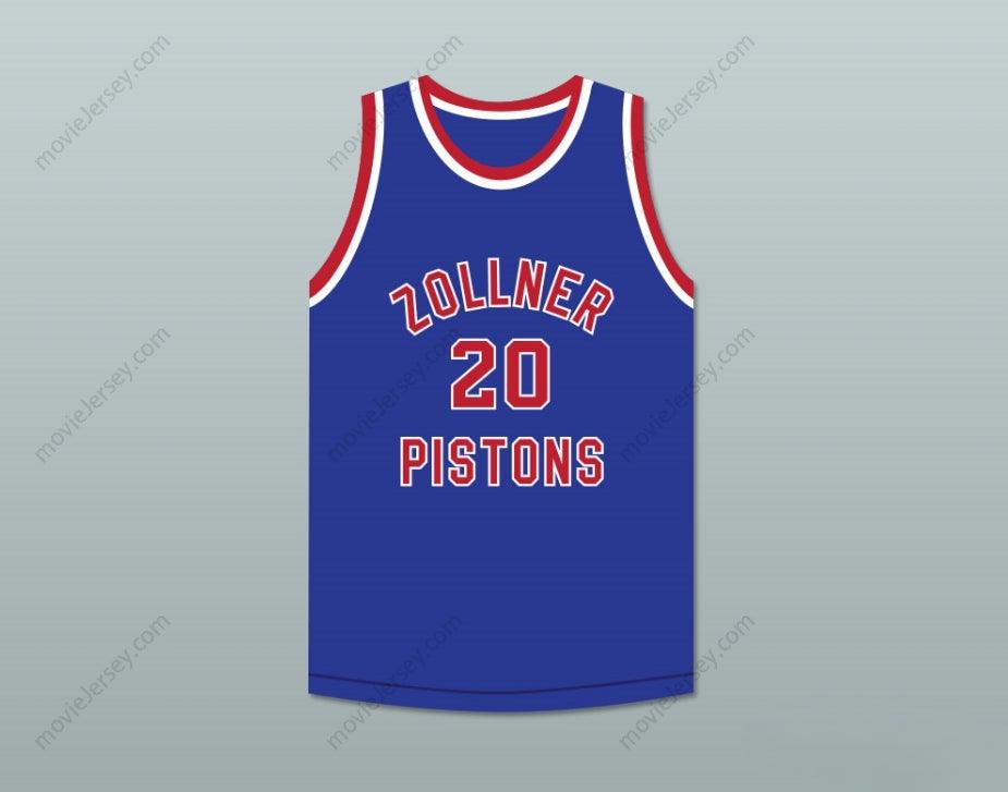 CAMISETA DE BALONCESTO AZUL BORDADA CON CUALQUIER Nombre y Número PERSONALIZADO BOBBY MCDERMOTT 20 FORT WAYNE ZOLLNER Tallas S-6XL
