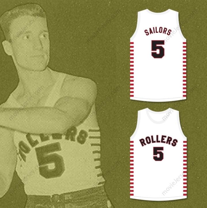PERSONALIZADO Cualquier Nombre Número KENNY SAILORS 5 PROVIDENCE STEAMROLLERS BALONCESTO JERSEY Camiseta Cosida S-6XL