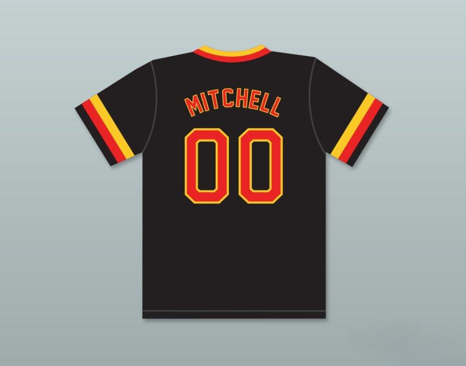 Camiseta de béisbol negra KEL MITCHELL 00 ALL THAT personalizada con cualquier nombre y número, 1 costura superior, tallas S-6XL