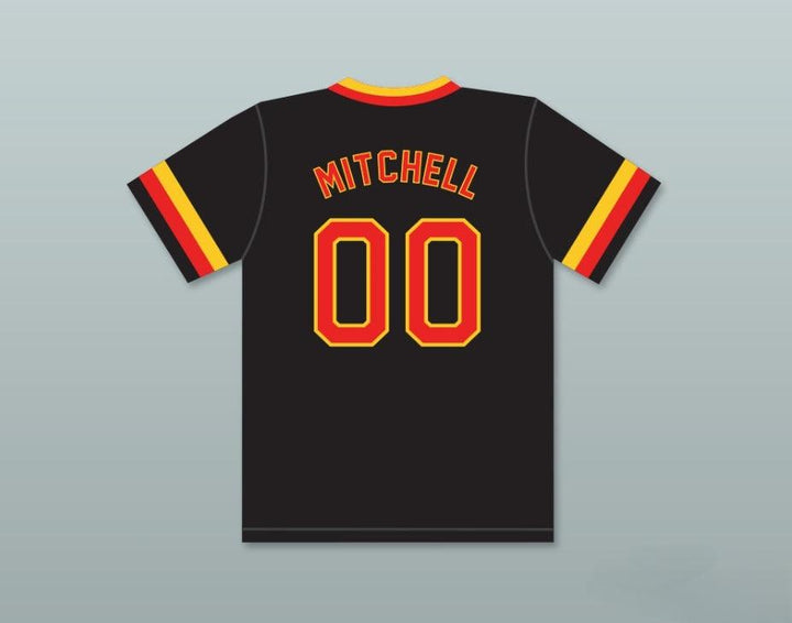 Camiseta de béisbol negra KEL MITCHELL 00 ALL THAT personalizada con cualquier nombre y número, 1 costura superior, tallas S-6XL