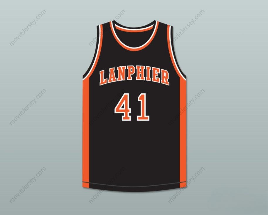 CUSTOM ANY Name Number ANDRE IGUODALA 41 LANPHIER HIGH SCHOOL LIONS BLACK BASKETBALL JERSEY 3 Top Stitched S-6XL