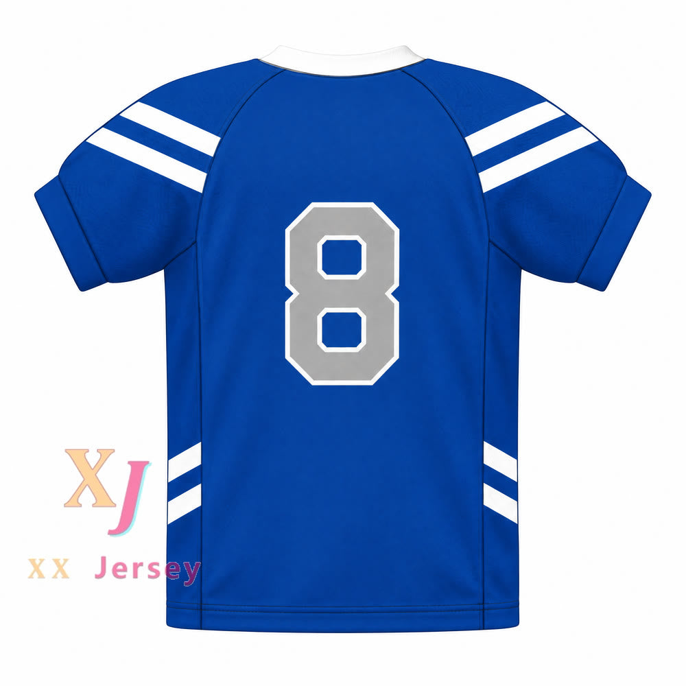 CAMISETA DE FÚTBOL PERSONALIZADA CUALQUIER Nombre Número TROY DIXON 8 BULLDOGS ESCUELA Cosida Tallas S-6XL