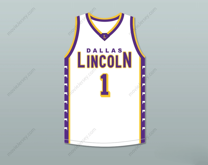 CUSTOM ANY Name Number CHRIS BOSH 1 LINCOLN HIGH SCHOOL  TIGERS WHITE BASKETBALL JERSEY 2 Top Stitched S-6XL