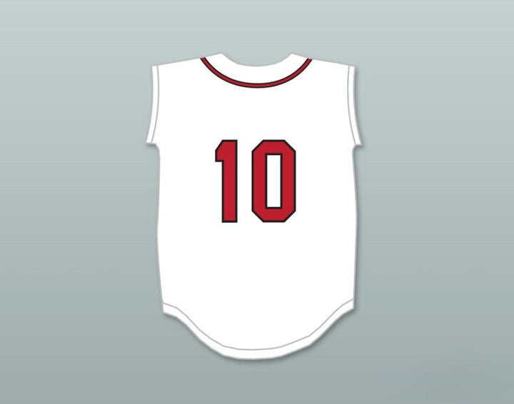 Camiseta de béisbol blanca personalizada con cualquier nombre y número GERRIT COLE 10 LUTHERAN HIGH SCHOOL OF ORANGE COUNTY LANCERS, talla S-6XL, con costuras superiores 1