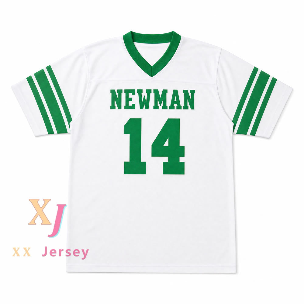 CAMISETA DE FÚTBOL BLANCA DE LA ESCUELA SECUNDARIA ELI MANNING 14 ISIDORE NEWMAN, VERSIÓN COSIDA, Tallas S-6XL