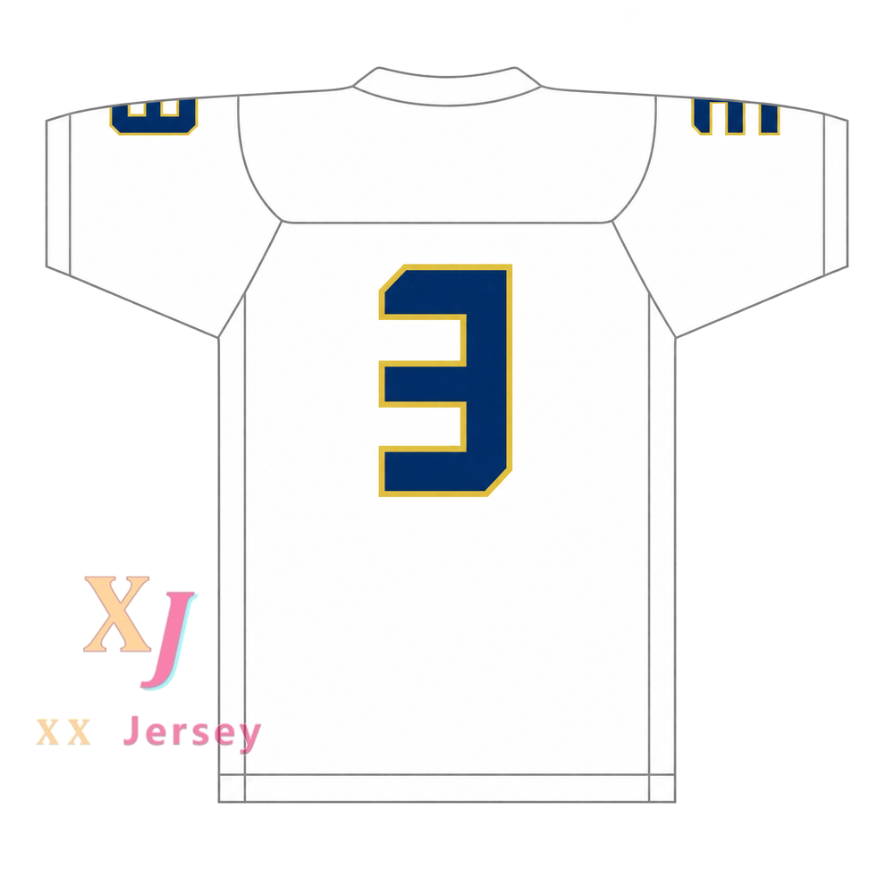 Custom Skyy Moore 3 Shady Side Academy Bulldogs Football Jersey