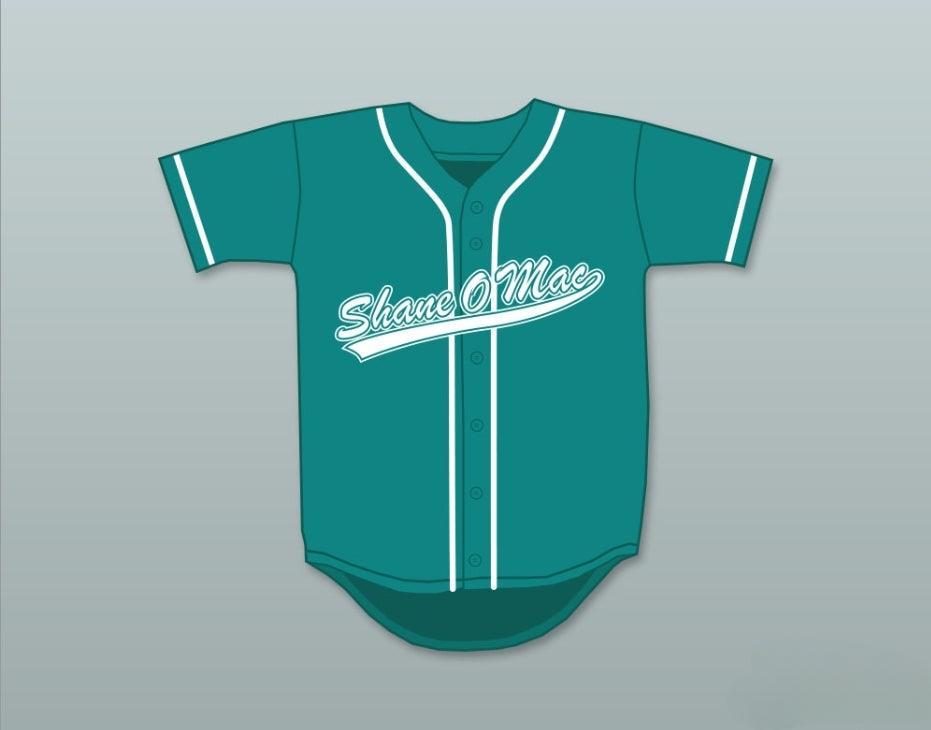 Personalizado cualquier nombre número S MCMAHON THE MONEY 33 CAMISETA DE BÉISBOL ABOTONADA TEAL Parte superior cosida S-6XL