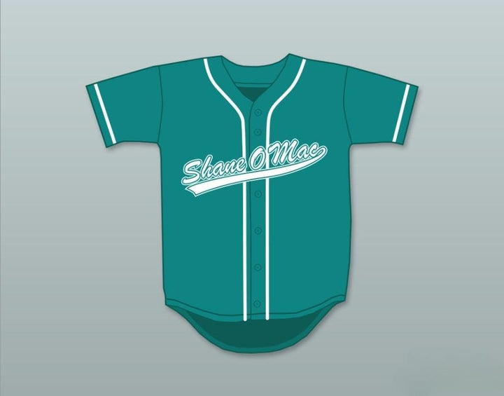Personalizado cualquier nombre número S MCMAHON THE MONEY 33 CAMISETA DE BÉISBOL ABOTONADA TEAL Parte superior cosida S-6XL