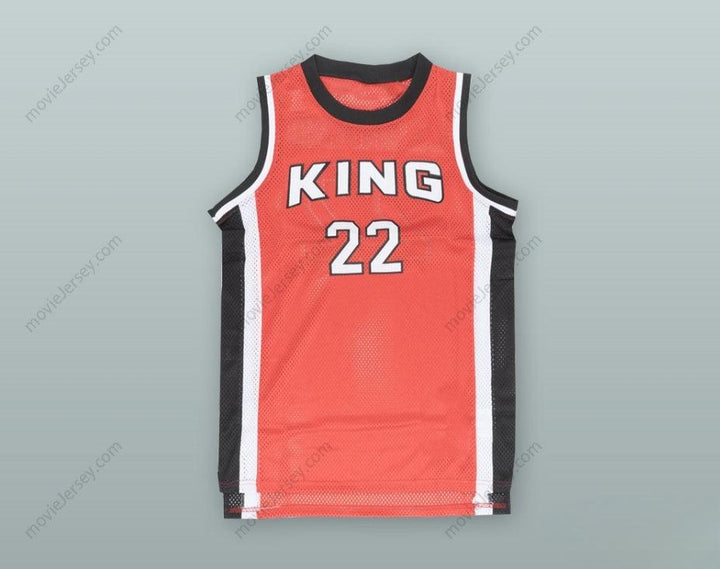 PERSONALIZA Cualquier Nombre Número KAWHI LEONARD 22 MARTIN LUTHER KING HIGH SCHOOL CAMISETA ROJA DE BALONCESTO Cosido S-6XL