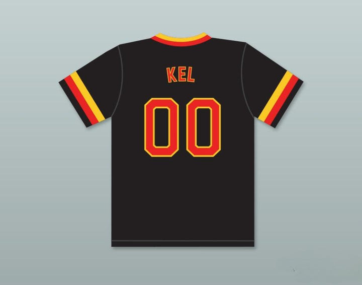 Camiseta de béisbol negra ALL THAT KEL MITCHELL 00 con número y nombre personalizado, 2 costuras, tallas S-6XL