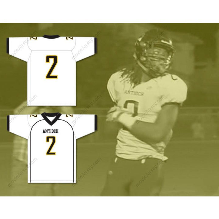 PERSONALIZA Cualquier Nombre Número NAJEE HARRIS 2 ANTIOCH HIGH SCHOOL PANTHERS Camiseta de Fútbol Cosida Tallas S-6XL