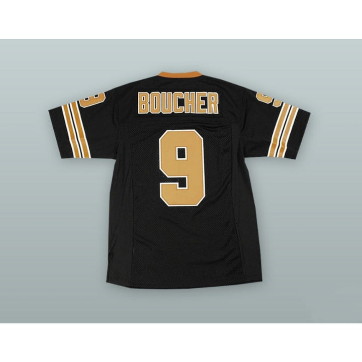 CUSTOM ANY Name Number BOBBY BOUCHER 9 MUD DOGS FOOTBALL JERSEY WITH BOURBON BOWL PATCH Top Stitched S-6XL