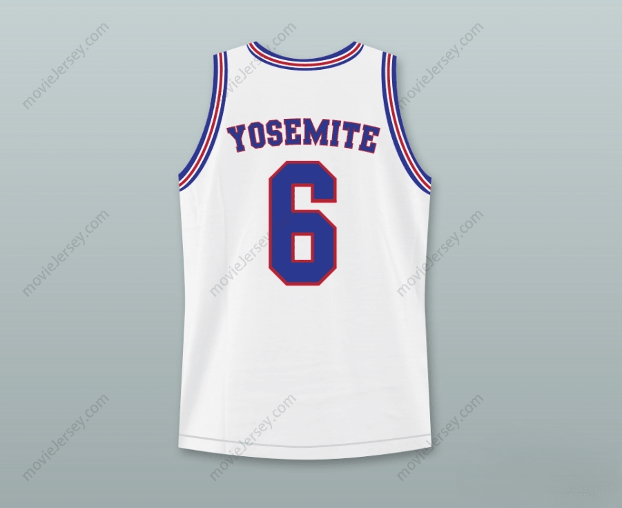 CAMISETA DE BALONCESTO PERSONALIZADA CON CUALQUIER NOMBRE Y NÚMERO DE YOSEMITE SAM DE LOS TUNE SQUAD CON PARCHE DE SPACE JAM Tallas S-6XL con costuras superiores