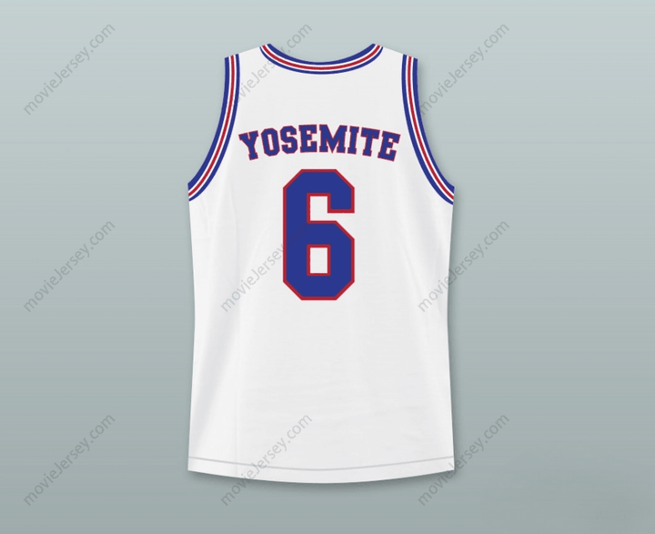 CAMISETA DE BALONCESTO PERSONALIZADA CON CUALQUIER NOMBRE Y NÚMERO DE YOSEMITE SAM DE LOS TUNE SQUAD CON PARCHE DE SPACE JAM Tallas S-6XL con costuras superiores