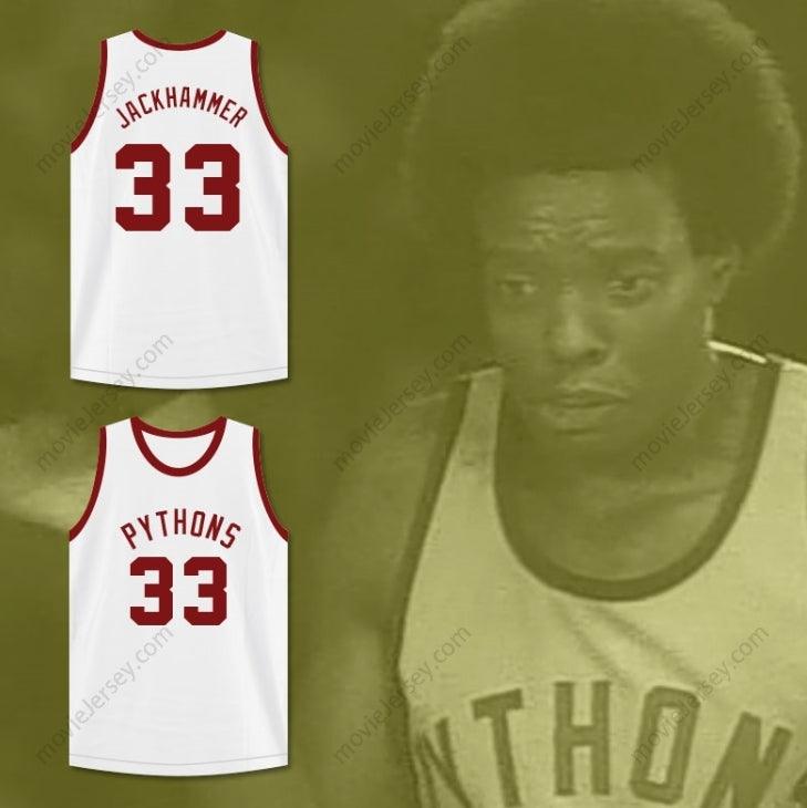 PERSONALIZA Cualquier Nombre Número JACKHAMMER WASHINGTON 33 PYTHONS CAMISETA DE BALONCESTO EL PEZ QUE SALVÓ Costuras Reforzadas S-6XL