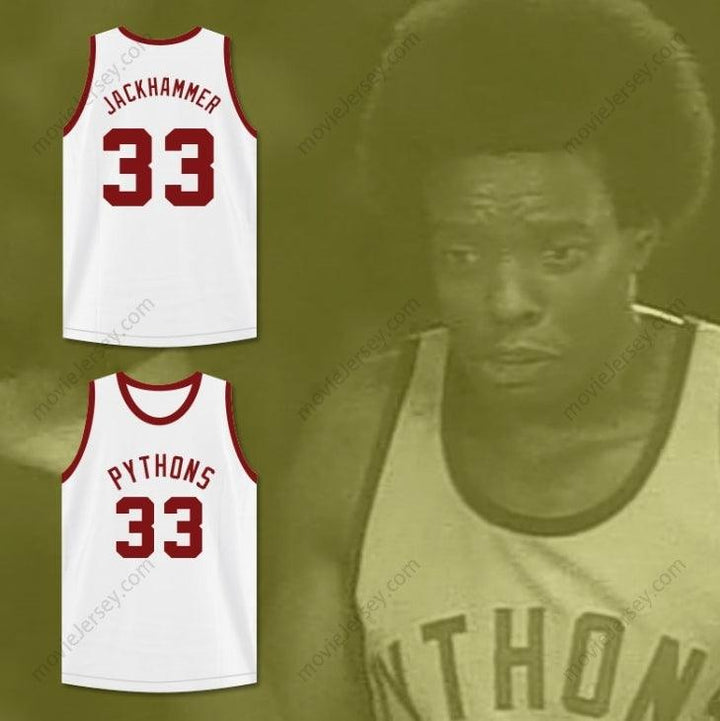 PERSONALIZA Cualquier Nombre Número JACKHAMMER WASHINGTON 33 PYTHONS CAMISETA DE BALONCESTO EL PEZ QUE SALVÓ Costuras Reforzadas S-6XL