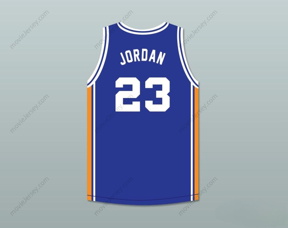 CAMISETA DE BALONCESTO AZUL DE JUEGO DE EXHIBICIÓN PERSONALIZADA MICHAEL 23 ACB 1990 BARCELONA CON CUALQUIER NOMBRE Y NÚMERO, 2 Cosidos, Tallas S-6XL