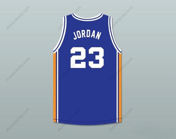 CAMISETA DE BALONCESTO AZUL DE JUEGO DE EXHIBICIÓN PERSONALIZADA MICHAEL 23 ACB 1990 BARCELONA CON CUALQUIER NOMBRE Y NÚMERO, 2 Cosidos, Tallas S-6XL