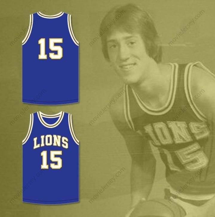 PERSONALIZA CUALQUIER Nombre Número JEFF HORNACEK 15 LYONS TOWNSHIP HIGH SCHOOL LIONS CAMISETA DE BALONCESTO AZUL ROYAL 1 Parte Superior Cosida S-6XL
