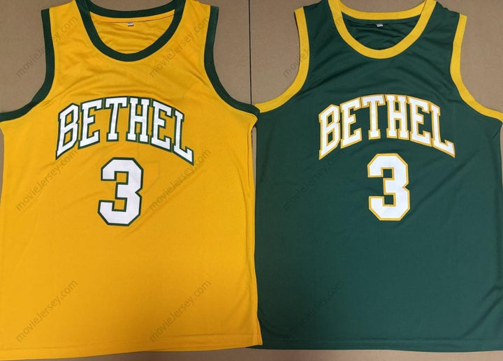 Camiseta de baloncesto retro cosida de Allen Iverson #3 Bethel High School