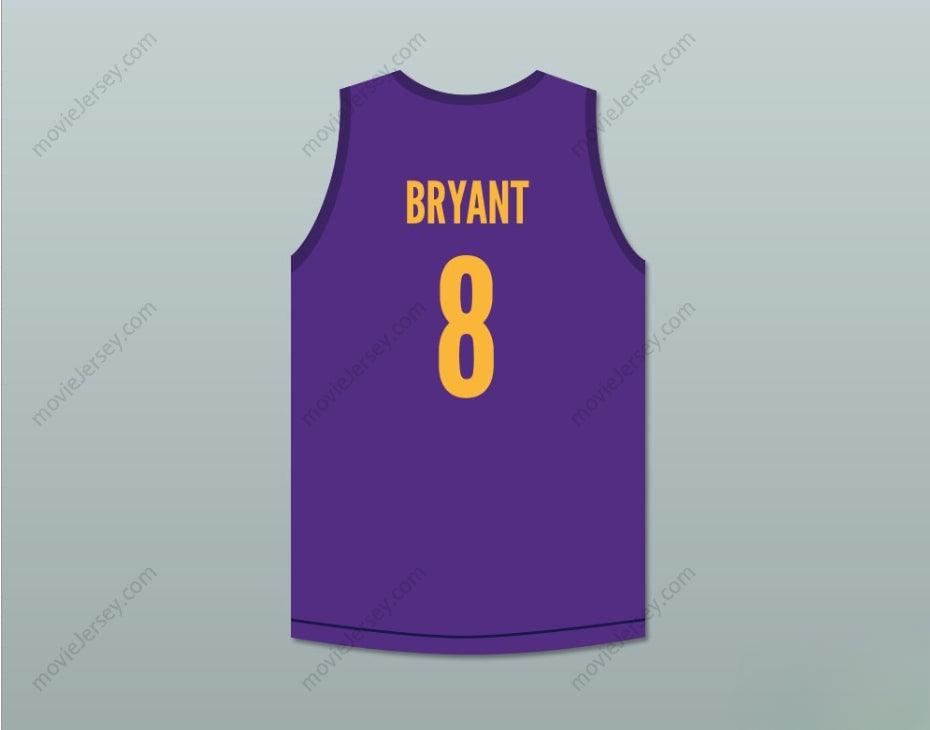 PERSONALIZA Cualquier Nombre Número BRYANT 8 CAMISETA DE BALONCESTO MORADA BRYANT EXPEDIA SKIT MADTV Cosido Superior S-6XL