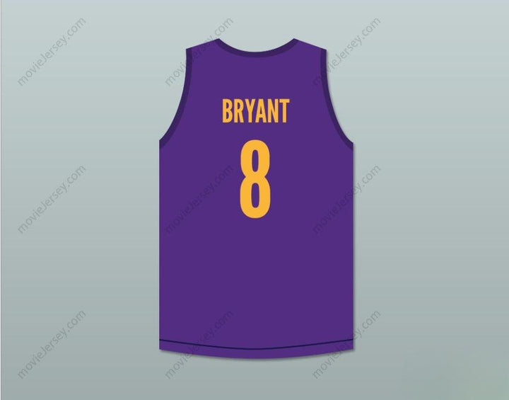 PERSONALIZA Cualquier Nombre Número BRYANT 8 CAMISETA DE BALONCESTO MORADA BRYANT EXPEDIA SKIT MADTV Cosido Superior S-6XL