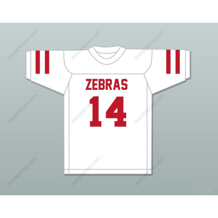 PERSONALIZA CUALQUIER Nombre Número DON HUTSON 14 PINE BLUFF ZEBRAS CAMISETA FÚTBOL ROJA Costura Superior S-6XL