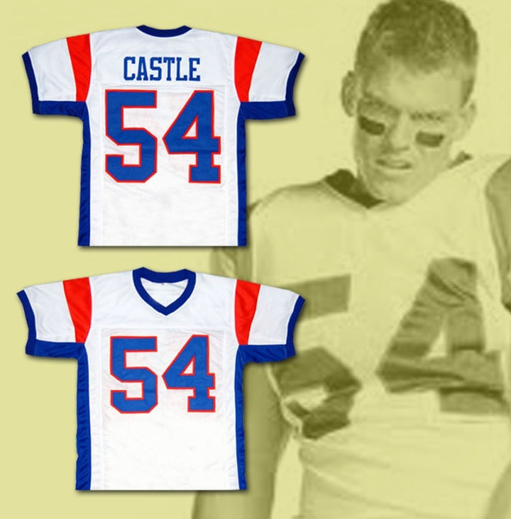 Custom Thad Castle 54 Blue Mountain State Goats Football Jersey