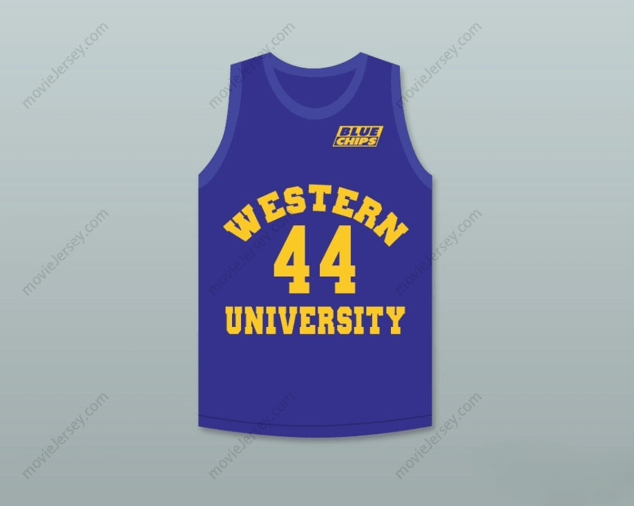 PERSONALIZA CUALQUIER Nombre Número ANTHONY C HALL TONY THE POINT SHAVER 44 JERSEY DE BALONCESTO AZUL CON PARCHE DE BLUE CHIPS Costura Superior S-6XL