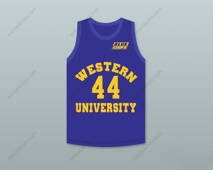 PERSONALIZA CUALQUIER Nombre Número ANTHONY C HALL TONY THE POINT SHAVER 44 JERSEY DE BALONCESTO AZUL CON PARCHE DE BLUE CHIPS Costura Superior S-6XL