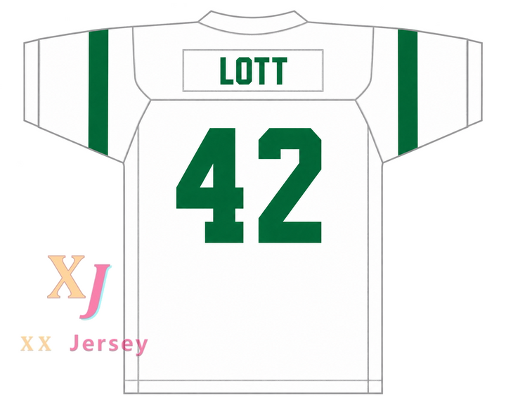 Custom Ronnie Lott 42 Eisenhower High School Eagles Green Football Jersey