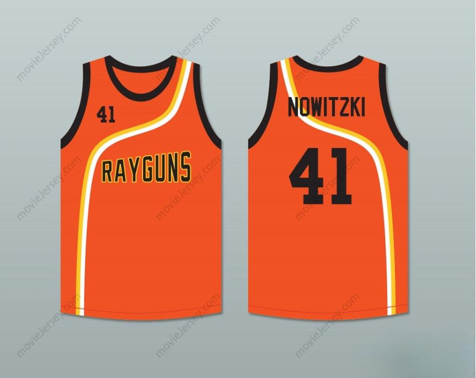 CUSTOM ANY Name Number DIRK NOWITZKI 41 ROSWELL RAYGUNS ORANGE BASKETBALL JERSEY Top Stitched S-6XL
