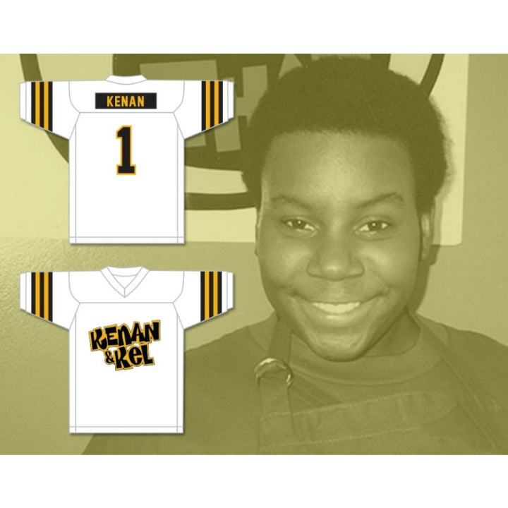 CUSTOM ANY Name Number KENAN THOMPSON 1 KENAN KEL WHITE Football Jersey Top Stitched S-6XL