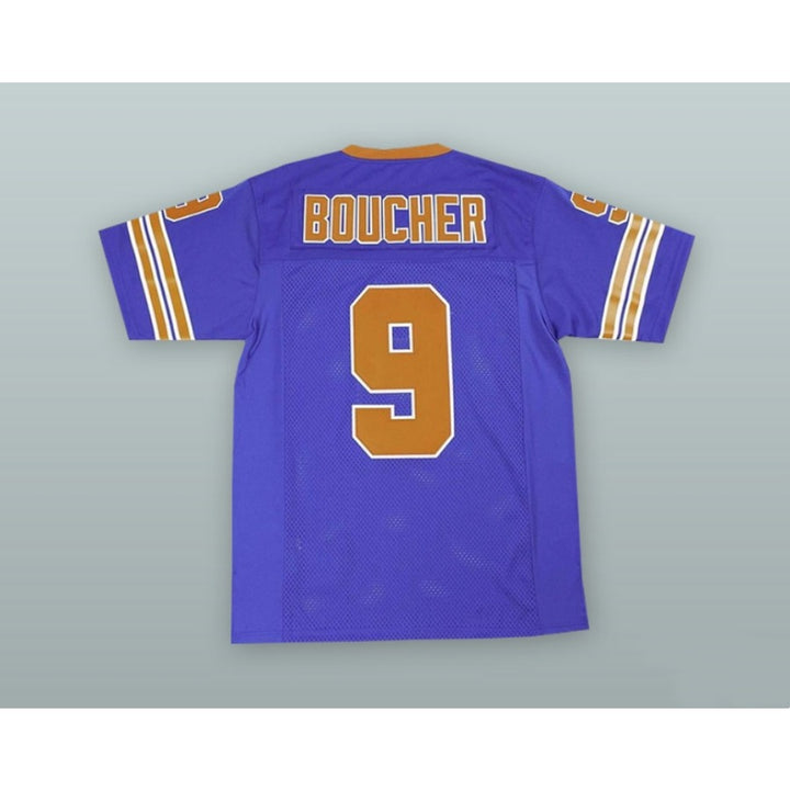 CUSTOM ANY Name Number BOBBY BOUCHER 9 MUD DOGS FOOTBALL JERSEY WITH BOURBON BOWL PATCH Top Stitched S-6XL