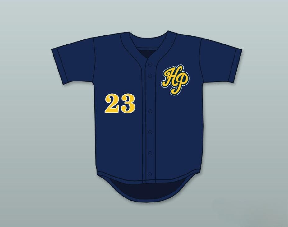 Personalizado Cualquier Nombre Número CLAYTON KERSHAW 23 HIGHLAND PARK HIGH SCHOOL SCOTS CAMISETA DE BÉISBOL AZUL MARINO 4 Costuras Superiores S-6XL