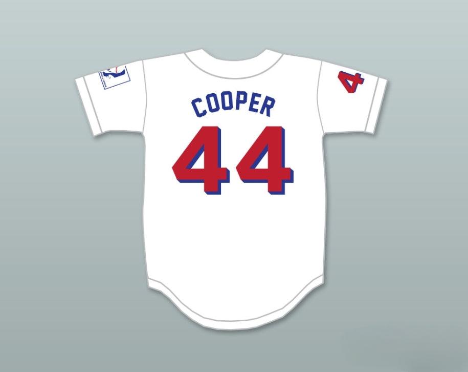 Personalizado cualquier nombre número JOE COOPER 44 BEERS BASEKETBALL camiseta de béisbol blanca con costuras tallas S-6XL